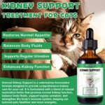 Cat Herbal Supplements,60ML Cat Kidney Support Drops,Natural Herbal Drops,Supplement Cat Kidney Function,Increase Cat Immunity,Make Cat Urinate Regularly - Image 3
