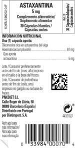 Solgar Astaxanthin 5 mg Softgels - Pack of 30 - Source of Carotenoids - Derived from Fresh Water Algae - Free from Sugar, Salt and Starch - Image 3