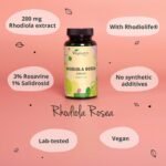 Vegavero Premium Rhodiola Rosea 200 mg | 3% Rosavins & 1% Salidroside | 120 Capsules | Herbal Adaptogenic Supplement | Rhodiolife | NO Additives | Vegan - Image 3