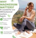 Magnesium 6-1 Complex 1500 mg Daily | 400 mg Elemental Magnesium | Oxide, Bisglycinate, Malate, Taurate, Citrate & Aspartate | 180 Vegan Capsules | High Strength & Bioavailable - Image 7