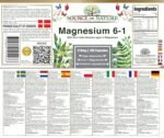 Magnesium 6-1 Complex 1500 mg Daily | 400 mg Elemental Magnesium | Oxide, Bisglycinate, Malate, Taurate, Citrate & Aspartate | 180 Vegan Capsules | High Strength & Bioavailable - Image 8