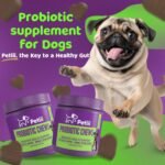 PROBIOTIC CHEWS - dog probiotics for gut health - digestive enzymes for dogs - Improve digestion, reduce diarrhea, itching and discomfort and eliminate foul odours. 120 Chews per tub - Image 3