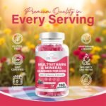 Kids Multivitamin & Mineral Gummies | 150 Chewables Gummies with 12 Essential Vitamins & Minerals | Childrens Multivitamins for Immune Support, Energy & Brain Health | Vegan | Natural Berry Flavour - Image 7