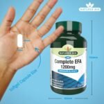 Natures Aid Complete EFA – Omega 3-6-9 Fatty Acids – Supports Heart, Brain & Joint Health – High Strength Balanced EFA Blend – Vegan, Gluten Free, Non-GMO – 90 Softgel Capsules - Image 4