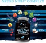 Neuro Night Complex with Griffonia Seed Extract - 90 Vegetarian Capsules - Contains Magnesium, Lavender, Chamomile, Montmorency Cherry & More - Nu U Nutrition - Image 6