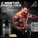 Shilajit 6-in-1 Capsules 4,000mg - 60 Days - Added Ashwagandha, Maca Root, Chaga, Ginseng & Sea Moss - High Strength Muscle Building & Performance Capsules for Men & Women - Image 4