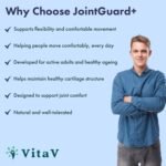 VitaV JointGaurd+ Glucosamine & Chondroitin High Strength with MSM & Hyaluronic Acid | Joint Care Supplements for Women & Men with Turmeric, Black Pepper, Ginger, Vitamin C & Zinc | 120 Capsules - Image 5