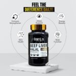 Halal Beef Liver Capsules - Grass-Fed Organic Beef Liver Supplements - Freeze Dried Nutrients Supports Energy Production, Boosts Immunity and Enhances Well-Being - Use with Halal Collagen - Image 3