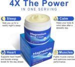Magnesium Soothing Sleep Cream,2 x 90g Magnesium Skin Muscle & Body Calm Moisturing Butter, Relief for Restless Legs | Muscle Joint Relaxant for Cramps & Pain, Natural Sleep Support - Image 5