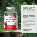 Kids Multivitamin Gummies | 14 Key Nutrients | One-a-Day Formula | Natural Strawberry Flavour | 60 Vegan Gummies | Nature's Truth - Image 3