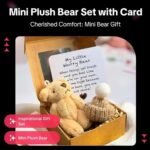 Worry Bear in a Box, Handmade Mini Plush, Little Bear in a Box, Little Worry Bears with Inspirational Card, Portable Comfort Gift for Stress Relief, Travel Companion - Image 5