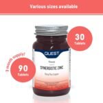 Quest - 90x 15mg Synergistic Zinc with Copper for Immune System Support & Hair, Skin & Nails Booster. Daily Vegan & Gluten Free Zinc Supplements Capsules for Immunity & Antioxidant (Pack of 1) - Image 5