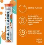 Effervescent Multivitamins - High Strength Multivitamin Tablets - Complete One a Day Supplements for Men & Women - 20 Per Tube (Pack of 4) - Image 3