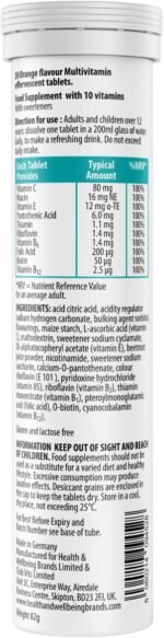 Effervescent Multivitamins - High Strength Multivitamin Tablets - Complete One a Day Supplements for Men & Women - 20 Per Tube (Pack of 4) - Image 6