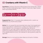 Cranberry Capsules - 180 Capsules - Upto 6 Months Supply - Cranberry Supplements - with Added Vitamin C - Magnesium Stearate-Free - Non-GMO & Vegan-Friendly - Image 7