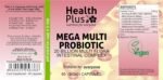 Health Plus Mega Multi Probiotic 20 Billion High Strength Multi-strain Probiotic Digestive Health Supplement - 60 Gelatin Free Capsules - Image 3