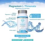 Magnesium L-Threonate 2100mg Daily Dose – Magtein 30 Day Supply - Providing 151mg of Active Elemental Magnesium - Easily Absorbable - Highly Bioavailable – No Artificial fillers - UK Manufactured - Image 3