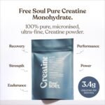 Creatine Monohydrate Powder | 100% Pure Micronised Creatine Monohydrate | Easily Dissolves | Unflavoured | Vegan | Lab-Tested | 60 Servings | Free Soul - Image 3