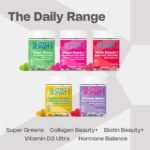 Nutriburst Super Greens - Vegan Gummies for Energy & Immunity - 20 Greens & 5 Vitamins with Lion’s Mane, Turmeric & Green Tea - Apple Flavour - Sugar Free - Image 8