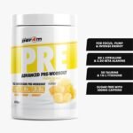 Per4m Pre Workout Powder | Intense Pump, Sustained Energy & Mental Focus | L-Citrulline, Beta Alanine & Caffeine & Added Hydration (570g, Lemon Sherbet Fizz) - Image 3