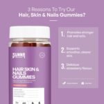 SUNNA SUPPLEMENTS Halal Biotin Hair, Skin & Nails Gummies – Zinc & Multivitamins – Vegan, Gelatin-Free – 60 Gummies - Image 3