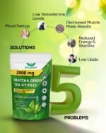 Matcha Green Organic Tea Fit Pills 2000MG | Natural Energy Booster, Fat Burner & Appetite Suppressant, Metabolism Support, 90 Capsules for Weight Management - Image 5
