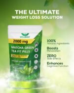 Matcha Green Organic Tea Fit Pills 2000MG | Natural Energy Booster, Fat Burner & Appetite Suppressant, Metabolism Support, 90 Capsules for Weight Management - Image 7