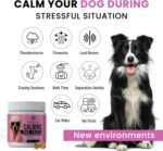 Calming Dog Treats – 175 Soft Chews with Herbal Extracts – Natural Behaviour Support for Stress, Barking, Separation, Aggression & Hyperactivity – Soothing Formula – Salmon Flavour - Image 3