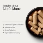 Puresport Lion's Mane Supplement (60 Capsules) | Lion's Mane Mushroom with 20% Polysaccharides | High Strength | Brain Focus, Energy and Memory | Vegan Friendly - Image 4