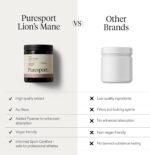 Puresport Lion's Mane Supplement (60 Capsules) | Lion's Mane Mushroom with 20% Polysaccharides | High Strength | Brain Focus, Energy and Memory | Vegan Friendly - Image 5