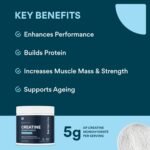 Bettervits Creatine Monohydrate Powder | Ideal for Muscle Growth & Recovery - Unflavoured Creatine 5g | 100% Pure Micronised Creatine Powder | Supports Strength Performance | 60 Servings - Image 3