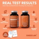 EMBER ON Test On | Gym Supplements for Men | Zinc, Magnesium, Vitamins B6, Ginseng & Fenugreek | Supports Energy & Muscle Function | 180 Vegan Capsules | Magnesium and Zinc Supplements | UK Made - Image 5