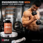 EMBER ON Test On | Gym Supplements for Men | Zinc, Magnesium, Vitamins B6, Ginseng & Fenugreek | Supports Energy & Muscle Function | 180 Vegan Capsules | Magnesium and Zinc Supplements | UK Made - Image 6