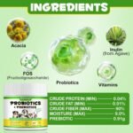 Probiotics Powder for Dogs, Probiotic Supplement with Digestive Enzymes & Prebiotics for Dog, Dogs Probiotic Supplements Support Gut Health, Digestive Health & Immune Function| Dog Supplies - 120g - Image 3
