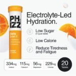 Phizz Electrolytes, Multivitamin & Hydration Tablets - 20 Effervescent Rehydration Electrolyte Tablets - 18 Vitamins & Minerals, Vitamin C, Vegan, Vegetarian & Low Calorie (Orange, 20 Count) - Image 3