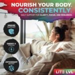 LITE LVL - 60 x Natural Mixed Berry Flavoured Moringa Gummies - Daily Serving 2 Gummies per Day - Superfood - Boost Energy Levels - Powerful Antioxidants - Image 3