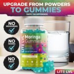 LITE LVL - 60 x Natural Mixed Berry Flavoured Moringa Gummies - Daily Serving 2 Gummies per Day - Superfood - Boost Energy Levels - Powerful Antioxidants - Image 4