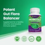 PROBIOTICS for Women and Men – Prebiotics-Enriched Probiotics Gut Health Supplement for Digestive Support, Bloating Relief Anti-Bloating Probiotic Complex, 90 Vegan Capsules - Image 7