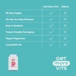 Get More Vits - Vitamin B12 (90 Tablets), 90 1000µg Daily Servings, Tackles Tiredness & Fatigue, Promotes Stronger Immune System, Boosts Normal Cell Growth, Vegetarian, Vegan, Food Supplement - Image 4