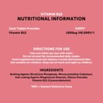 Get More Vits - Vitamin B12 (90 Tablets), 90 1000µg Daily Servings, Tackles Tiredness & Fatigue, Promotes Stronger Immune System, Boosts Normal Cell Growth, Vegetarian, Vegan, Food Supplement - Image 6
