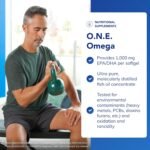 Pure Encapsulations O.N.E. Omega - 1000mg EPA/DHA - Fish Oil Supplement for Heart Health and Brain Function - 30 Softgel Capsules - Image 3