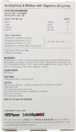 Proven Probiotics Acidopholus and Bifidus with Digestive Enzymes Capsules, 30-Count - Image 3