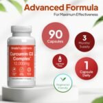 Curcumin C3 Complex 12,000mg with Bioperine & Vitamin C | 190mg Curcuminoids | High-Strength Turmeric Extract | Vegan & Vegetarian Friendly | 90 Capsules | UK-Made, GMP Certified - Image 4
