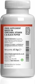 Curcumin C3 Complex 12,000mg with Bioperine & Vitamin C | 190mg Curcuminoids | High-Strength Turmeric Extract | Vegan & Vegetarian Friendly | 90 Capsules | UK-Made, GMP Certified - Image 7