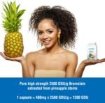 Health4All Bromelain 2500GDU/g, 60 Capsules High Strength 1200gdu per Capsule, Pure Bromelain Supplement, Proteolytic Digestive Enzyme from Pineapple Extract (not Tablets) | Made in UK - Image 3