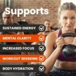 NEUBRIA Cognifuel | 30 Hydration Sachets, Gym & Workout Energy Drink with Electrolytes, Caffeine, L-Theanine, Choline, L-Tyrosine & Vitamins, Improves Cognition, Focus, Orange & Pineapple - Image 4