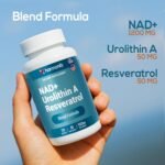 NAD Nicotinamide Riboside Resveratrol with Urolithin A 1500mg, Advance Support Supplement, 120 Capsules, Proudly USA Company - Image 4