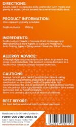 Psyllium Husks Capsules | Psyllium Husk Fiber Supplement | Natural Soluble Fibre Supplements 750mg 90 Vegan Capsules | for Digestion, Colon Cleanse Weight Loss & Bowel Health, Keto Friendly - Image 8