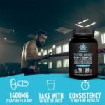 Testosterone Booster Supplement | with Tong Ali, D-Aspartic Acid, Tribulus, Zinc & Vitamin D3 | 200:1 Extract | 90-Day Supply | Strength, Energy & Vitality | 180 Vegan Capsules - Image 6