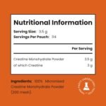 Creatine Monohydrate Powder Micronised | 400g Pouch | 114 Servings | 200 Mesh Easy Dissolving Pure Powder | Not Creatine Tablets Or Gummies | Gym Supplements for Men and Women | Vitabright Creatin - Image 3